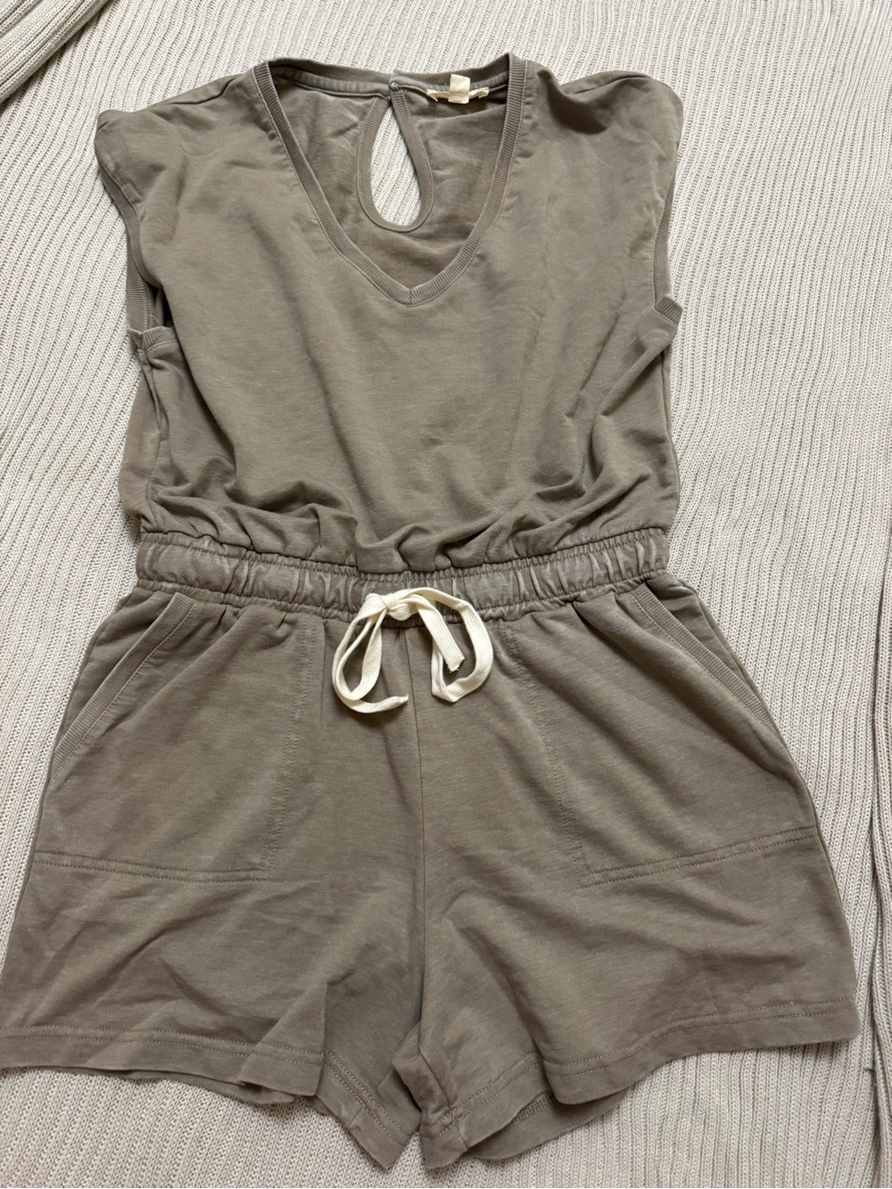 Trendy Drawstring Romper
